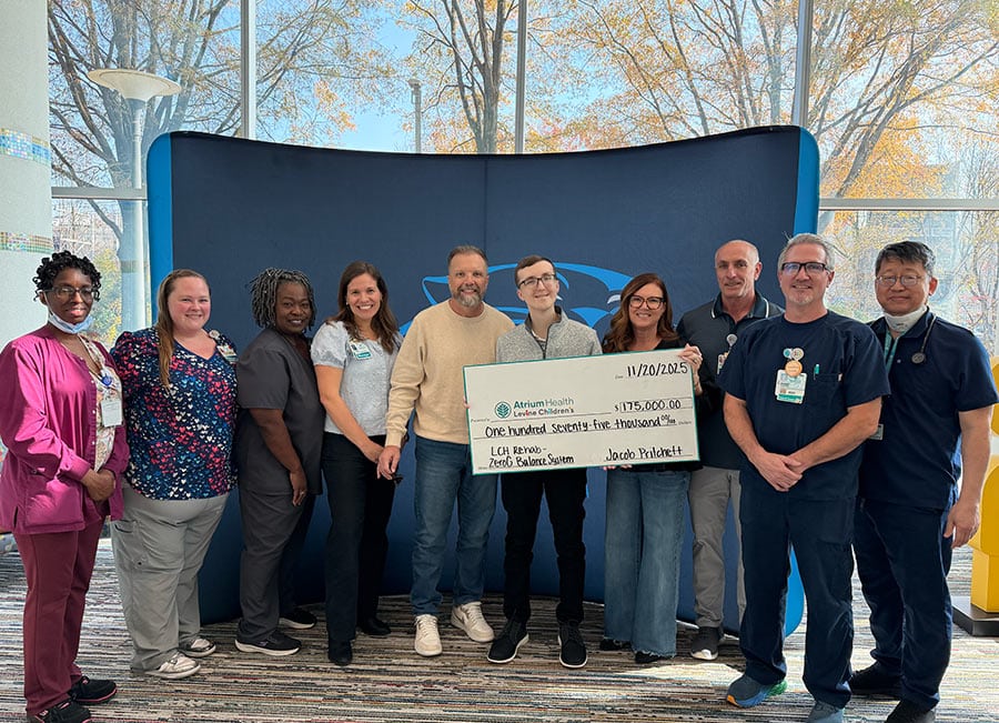 gift in honor of the pediatric rehabilitation care team