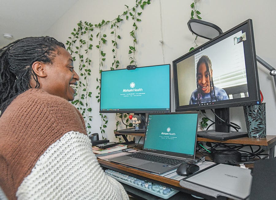 Healthcare Worker and Remote Pediatric Patient